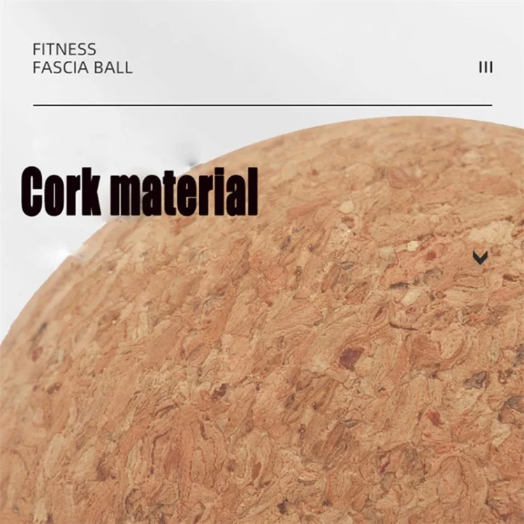 70MM Diameter Deep Tissue Muscle Cork Massage Ball Massaging Tool for Muscle Relaxing, Physical Therapy