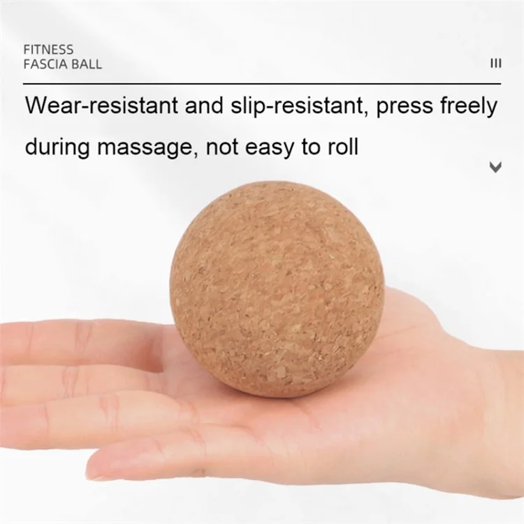 70MM Diameter Deep Tissue Muscle Cork Massage Ball Massaging Tool for Muscle Relaxing, Physical Therapy