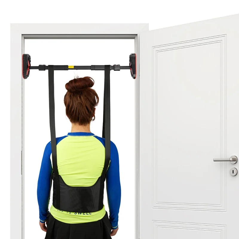MK-123 Back Stretcher Lumbar Traction Device Hanging Spinal Decompression Harness Spine Reset Belt - L