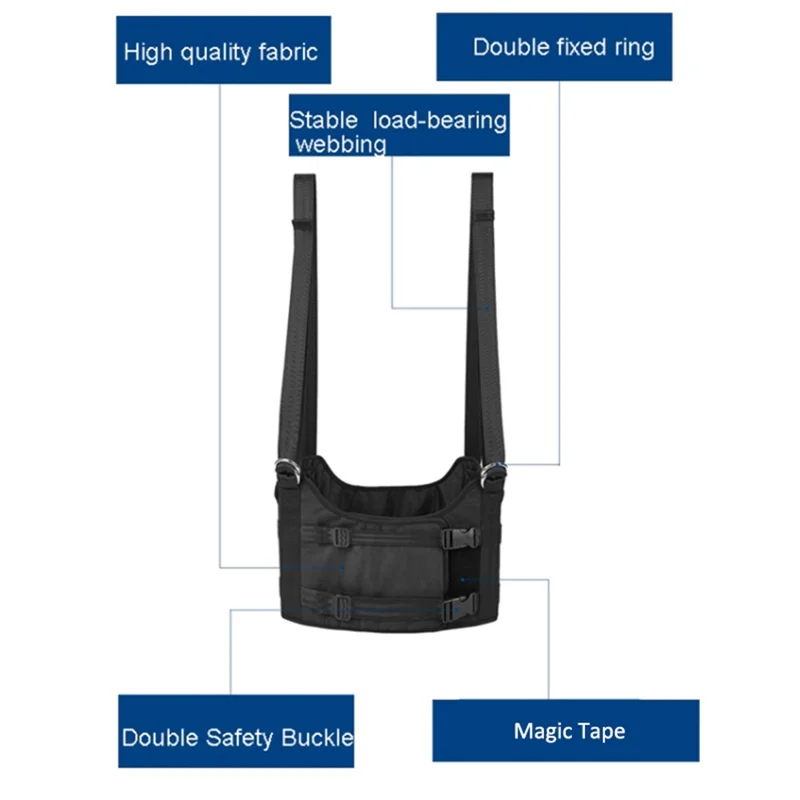 MK-123 Back Stretcher Lumbar Traction Device Hanging Spinal Decompression Harness Spine Reset Belt - L
