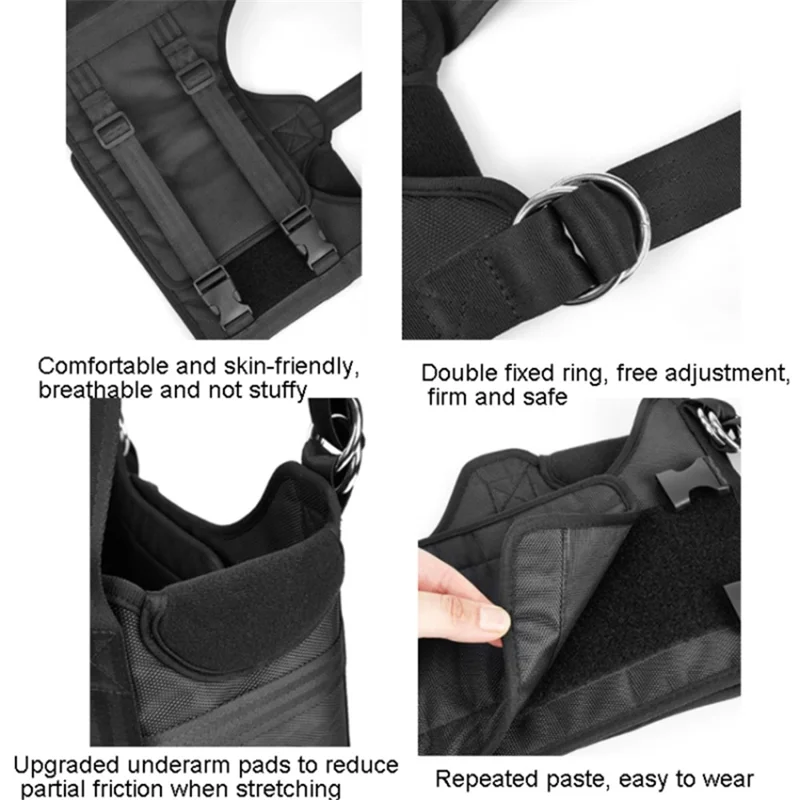 MK-123 Back Stretcher Lumbar Traction Device Hanging Spinal Decompression Harness Spine Reset Belt - L