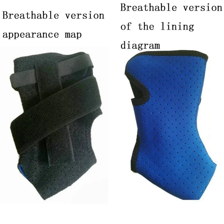 Ankle Support Brace Breathable Composite Fabric Sleeve Adjustable Wrap for Tendon, Sprain, Injury Recovery - M