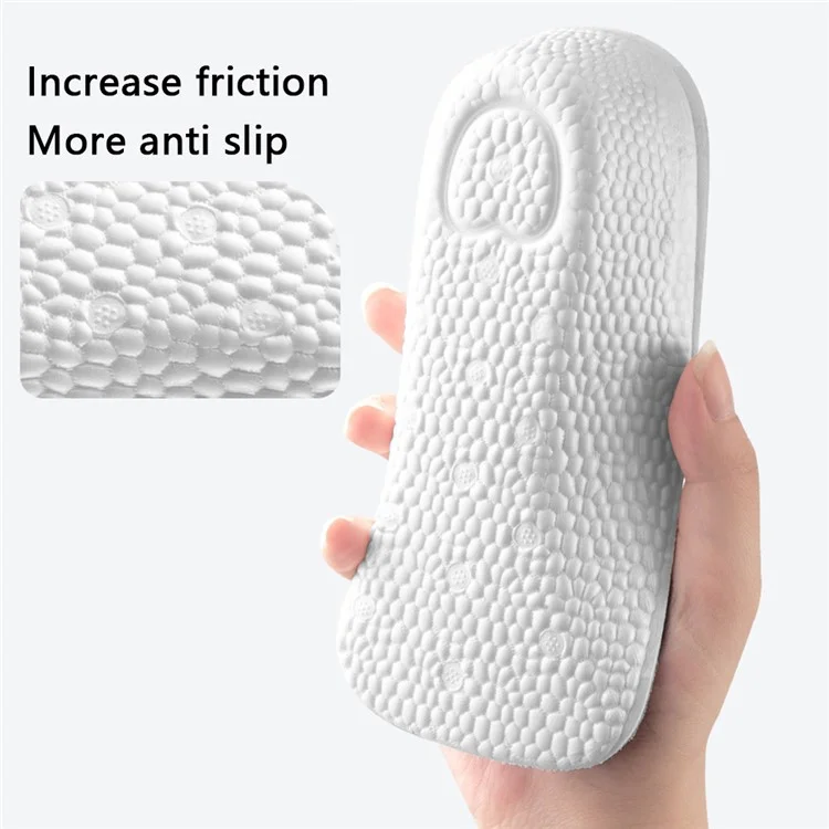 1 Pair 3.5cm Shoes Inner Heightening Insole Arch Support Invisible Soft Breathable Insole - Men / Grey