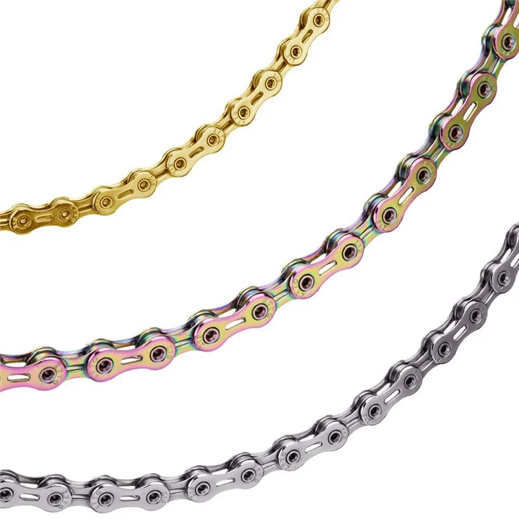 ZTTO Z10 MTB Road Folding Bike Chain 10-Speed 116 Links Carbon Steel Bicycle Chain - Gold