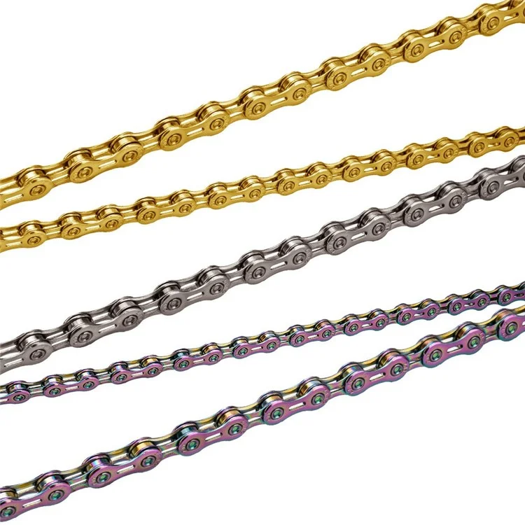 ZTTO Z10 MTB Road Folding Bike Chain 10-Speed 116 Links Carbon Steel Bicycle Chain - Gold