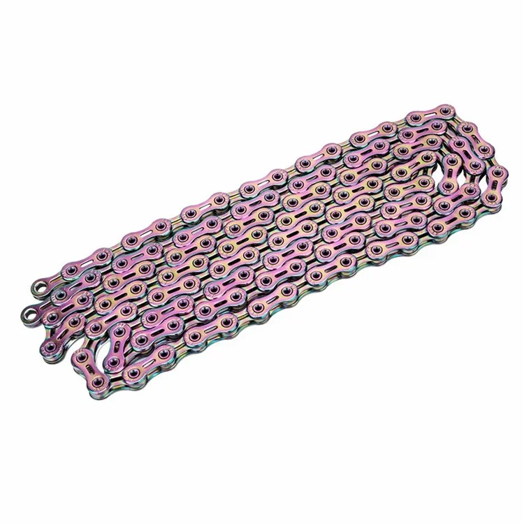 ZTTO Z11 Carbon Steel MTB Road Bike Chain 11-Speed 116 Links Bicycle Chain - Colorful