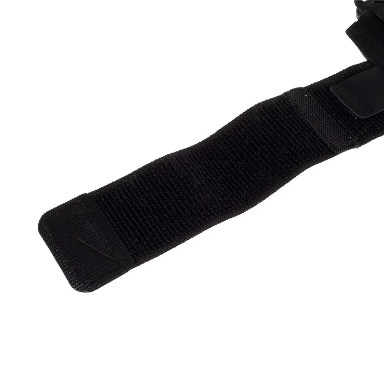 4-6.5 inch Rotating Mobile Phone Arm Bag Adjustable Sports Running Arm Band Wrist Bag - Black