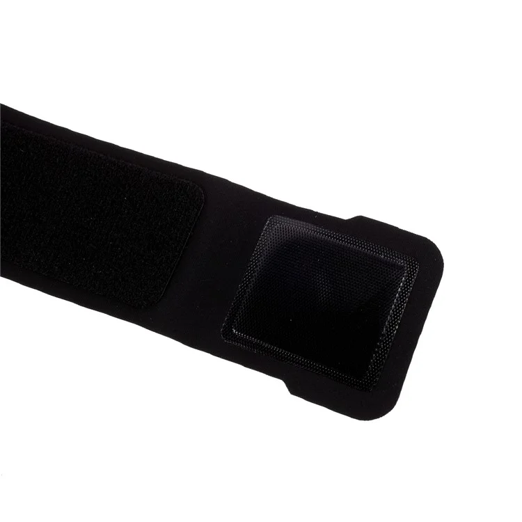 Tamanho Grande Lycra Sports Sports Sleeve Touch Screen Bandband Para Iphone12/12 Pro 6 Polegadas Smartphones - Preto