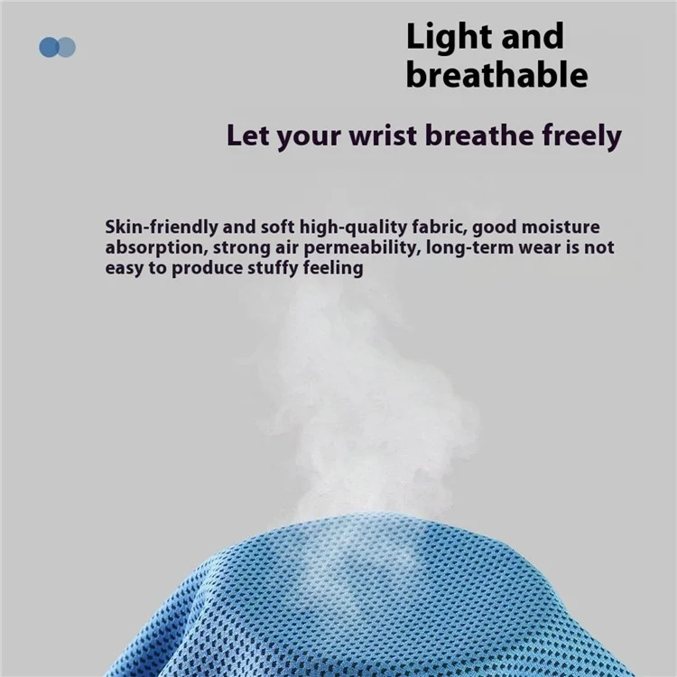 VILICO AB132 Athletic Wrist Sweatband Exercise Cooling Summer Wristband - Blue