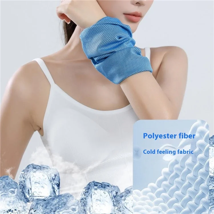 VILICO AB132 Athletic Wrist Sweatband Exercise Cooling Summer Wristband - Blue