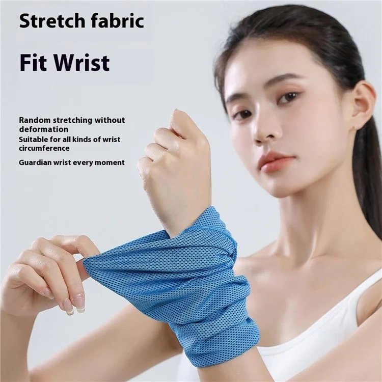 VILICO AB132 Athletic Wrist Sweatband Exercise Cooling Summer Wristband - Blue