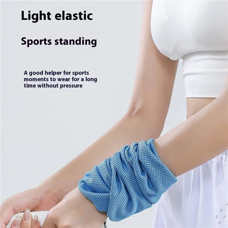 VILICO AB132 Athletic Wrist Sweatband Exercise Cooling Summer Wristband - Blue