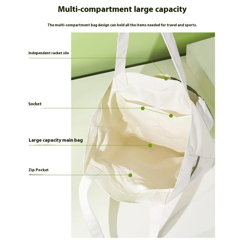 5621 Women Canvas Single Single Bag Portátil Bag de Transporte de Tênis, 33x11x42cm