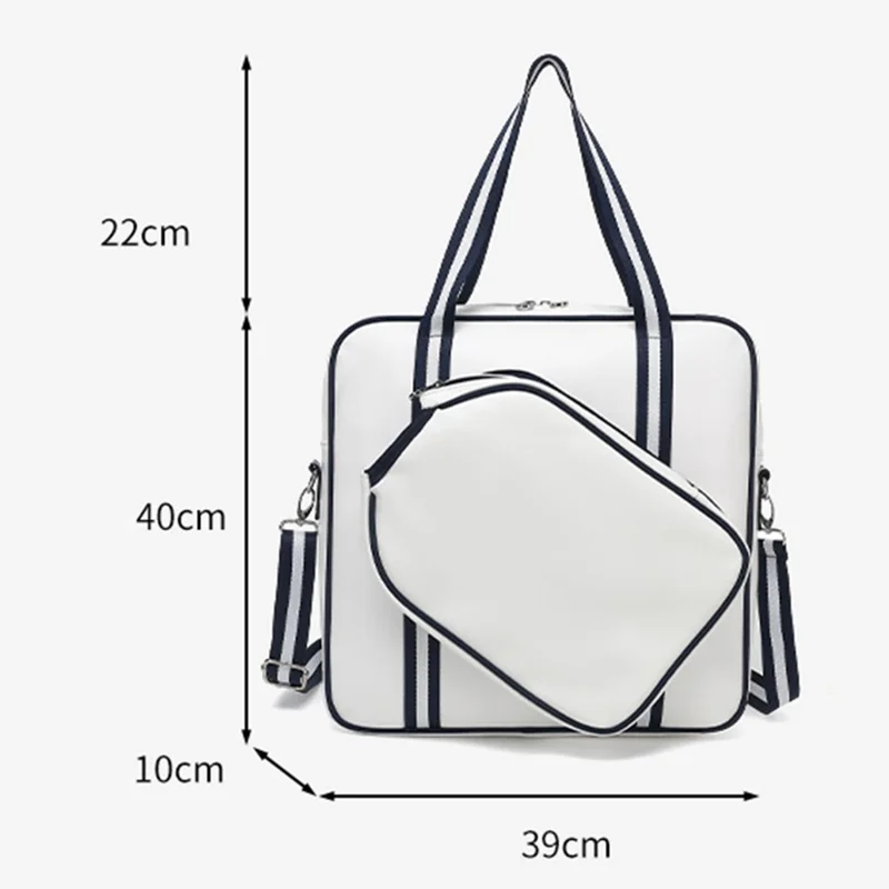 Borsa per Racchetta in Pelle PU 5625 - Blu Scuro
