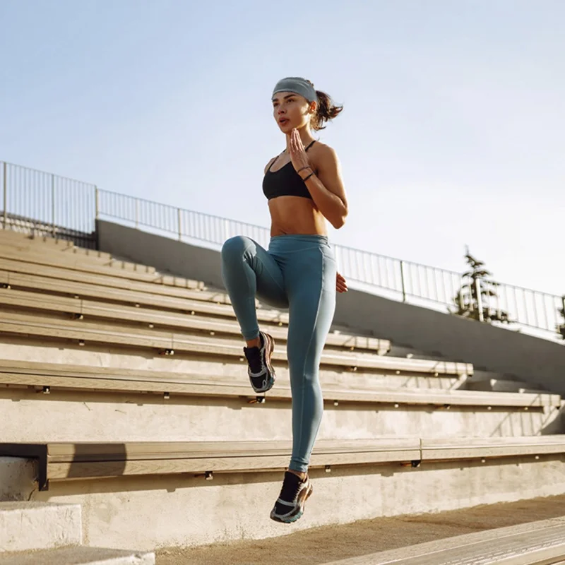 GOUNOD HT011 Solid Color Headband Elastic Sport Running Sweat Wicking Hairband - Black