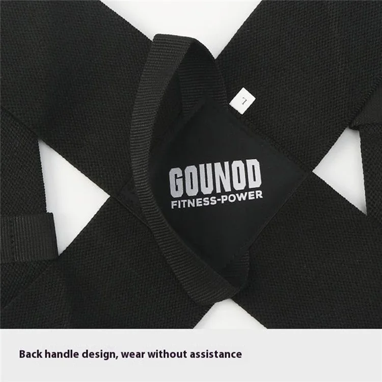 GOUNOD HB06 Banc de Presse Barre de Traction Ceinture de Fitness pour l'Épaule Entraînement Correctif Sangle Ouverte Auxiliaire de l'Épaule - Noir S / (45KG-55KG)