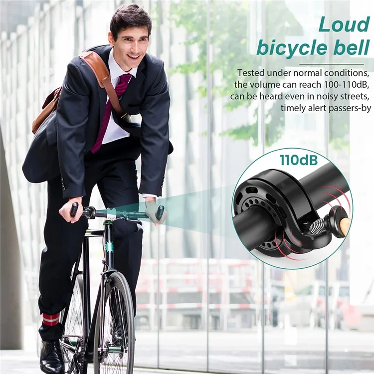 ACRUNU Bicycle Bell MTB Road Bike Horn Ring Safety Alarm Cycling Handlebar Mini Bell - Transparent
