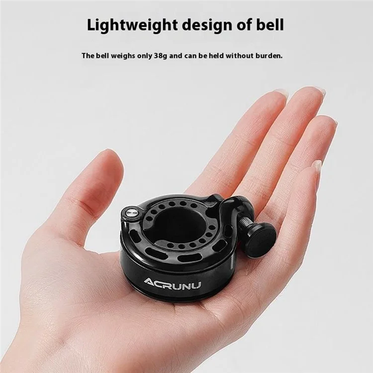 ACRUNU Bicycle Bell MTB Road Bike Horn Ring Safety Alarm Cycling Handlebar Mini Bell - Transparent