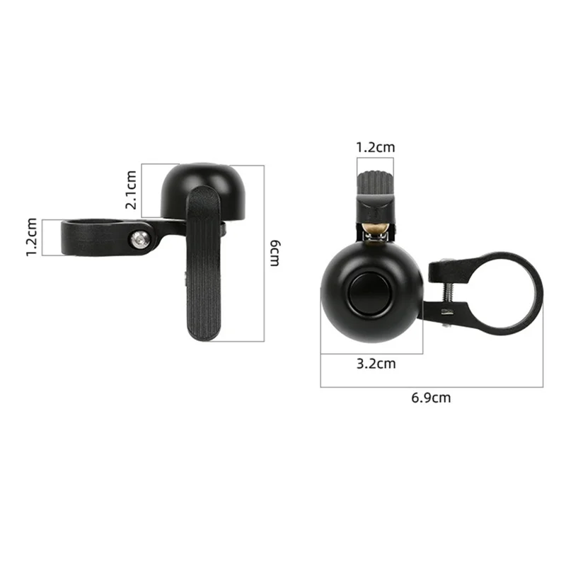 ESLNF 08CL0054 Campanello per bicicletta da montagna Corno per bicicletta pieghevole impermeabile Accessori per il ciclismo - Destra
