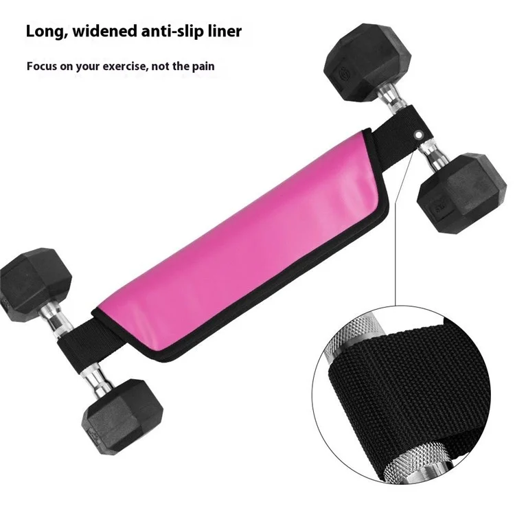 Ceinture de Musculation pour Pont de Fesses et Hanches avec Coussin de Support - Équipement de Fitness Unisexe - Rose