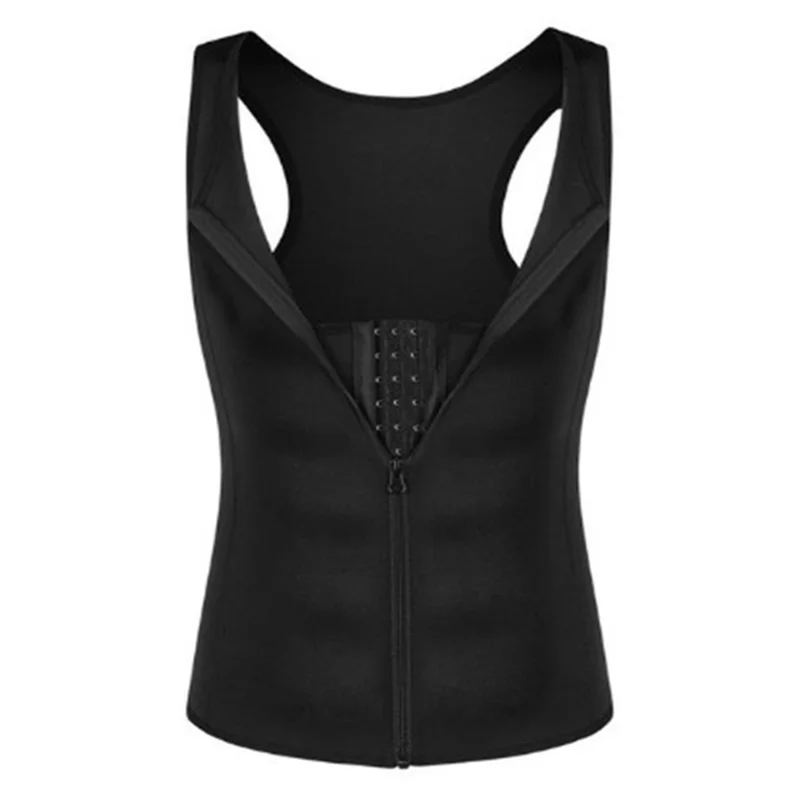 8815 Men Compression Vest for Slimming Sauna Sweat Body Shaper Undershirt Tummy Control Weight Loss Waist Trainer - L