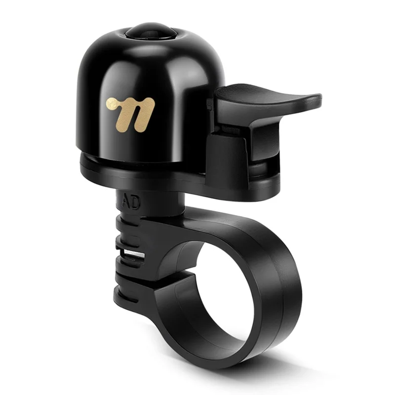 WEST BIKING YP0706066 Медный велосипедный звонок Громкий четкий предупредительный звонок с противоскользящим покрытием для горного и шоссейного велосипеда - Черный