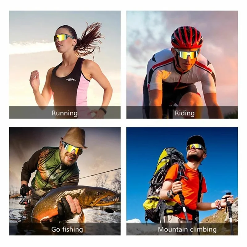 YJ006 2 in 1 Bluetooth-compatibele Smart Glasses UV400 Winddichte Fiets Audio Zonnebril 130 mAh Type-C Snel Opladen - Gegalvaniseerde Oranje Lens