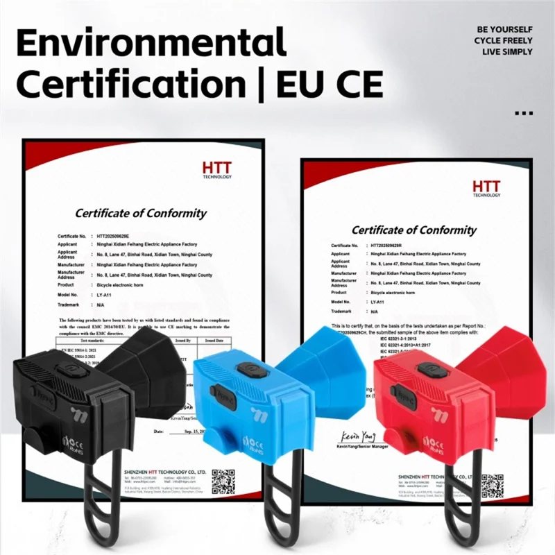 WEST BIKING YP0706071 Велосипедный электрический звонок с проводным управлением, громкий велосипедный сигнал для горных велосипедов - Черный