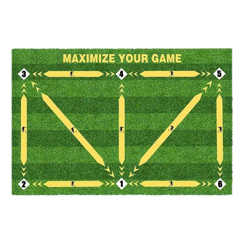60 x 90cm Soccer Training Mat Diatomaceous Silent Non Slip Football Practice Pad for Indoor Footwork Training - Yellow
