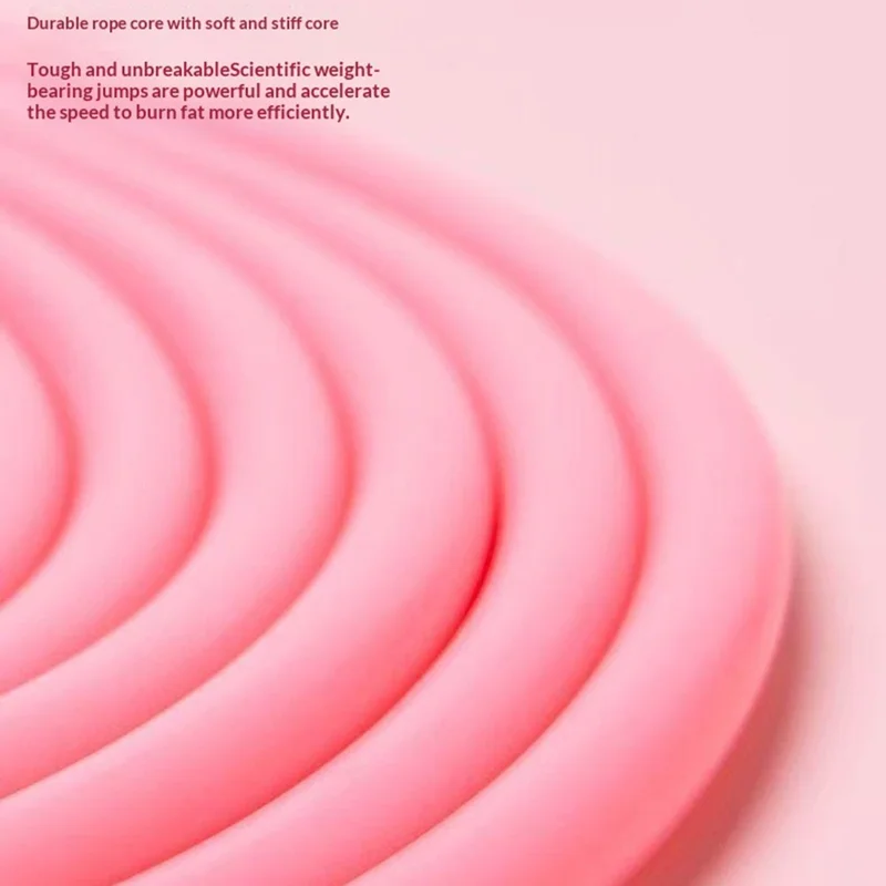 Cuerda de saltar para niños Estudiantes de primaria Longitud ajustable Cuerda de PVC Ligera para niños - Rosa