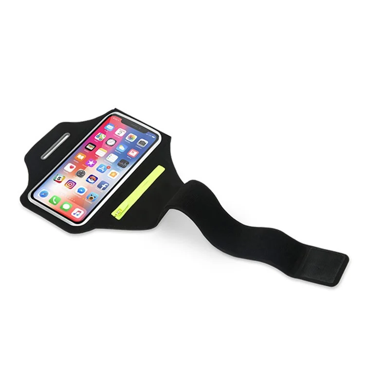 Universal Para Teléfonos De 6,7 Pulgadas Y Debajo Del Brazo De La Brazalete De La Brazalera Del Teléfono De La Brazaleta Del Teléfono Móvil Para Correr Ciclismo - Negro