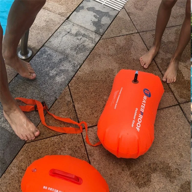 Saco Seco Ao Ar Livre Natação Impermeável Sacos Saco Sacos De Engrenagem Flutuante Para Barco À Pesca Rafting - Laranja