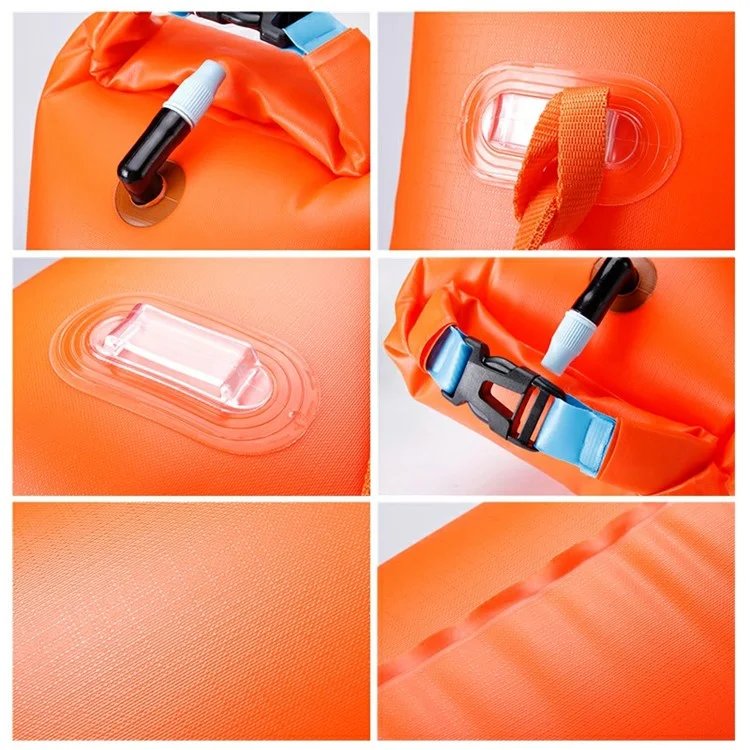 Outdoor Dry Bag Swimming Waterproof Bags Sack Floating Gear Bags for Boating Fishing Rafting - Orange