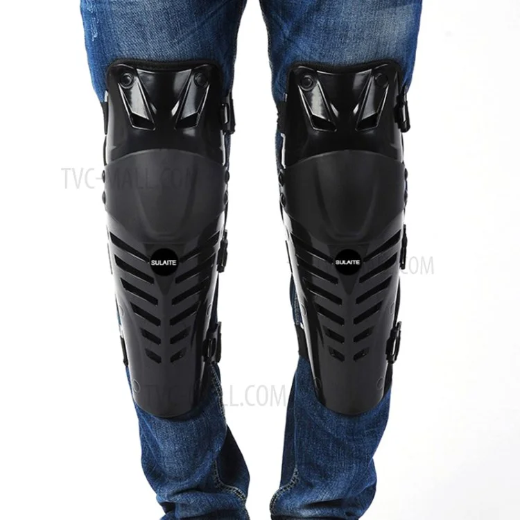 SULAITE 1 Pair GT-313 Motorcycle Knee Pad Men Protective Gear Knee Protector EVA Hard Shell Guard Pad Set - Black