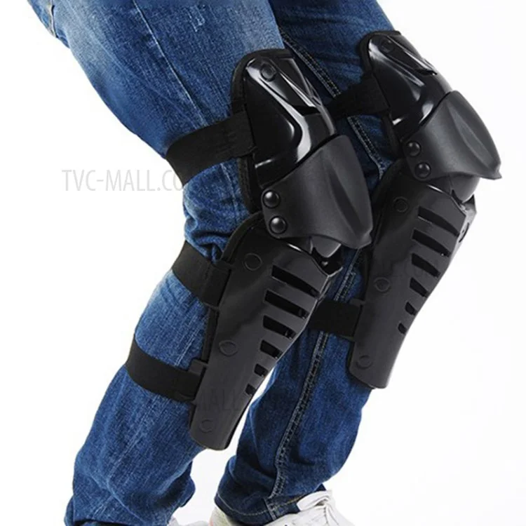 SULAITE 1 Pair GT-313 Motorcycle Knee Pad Men Protective Gear Knee Protector EVA Hard Shell Guard Pad Set - Black