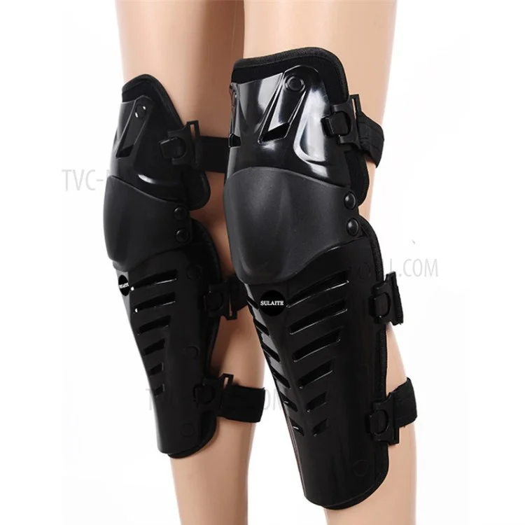 SULAITE 1 Pair GT-313 Motorcycle Knee Pad Men Protective Gear Knee Protector EVA Hard Shell Guard Pad Set - Black