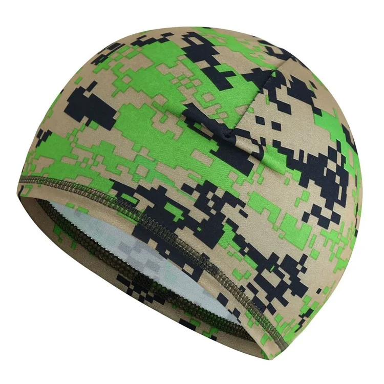 Quick Dry Sunproof Summer Cycling Cap Camouflage Bike Motorcycle Helmet Liner Hat Ice Silk Sport Headwear - Camouflage Green