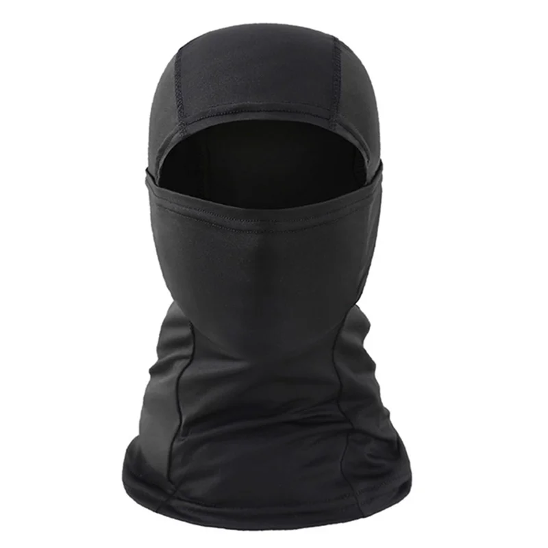 Outdoor Quick Dry Ice Silk Balaclava Face Cover Sun Protection Elastic Neck Gaiter Scarf - Black