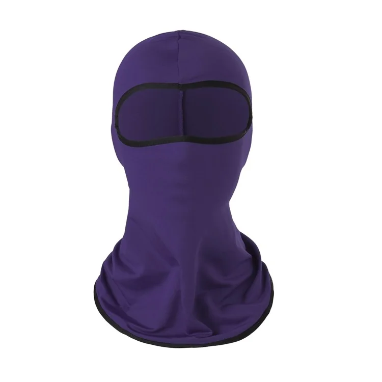 Outdoor Sunproof Breathable Headgear Motorcycle Bike Cycling Ice Silk Scarf Face Cover - Dark Purple