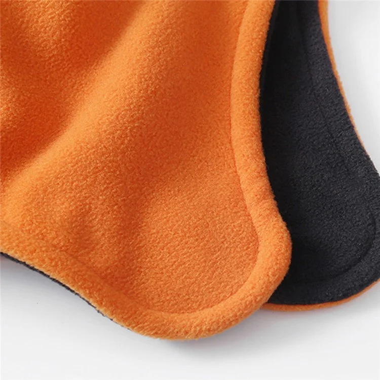 Gorra térmica de invierno para ciclismo, carrera, gorro con orejeras, sombrero cálido para exteriores - Negro