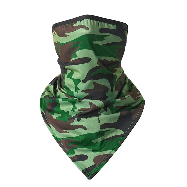 UV Protection Cover Scarf Shield Cycling Outdoor Recreation Neck Gaiter Breathable Neck Cover for Men and Women - Army Green Camouflage