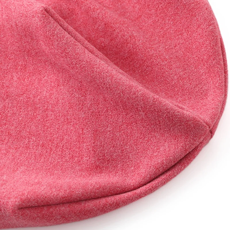 Soft Winter Beanie Hat Thermal Warm Hat Cycling Anti-wind Hat for Men and Women - Wine Red