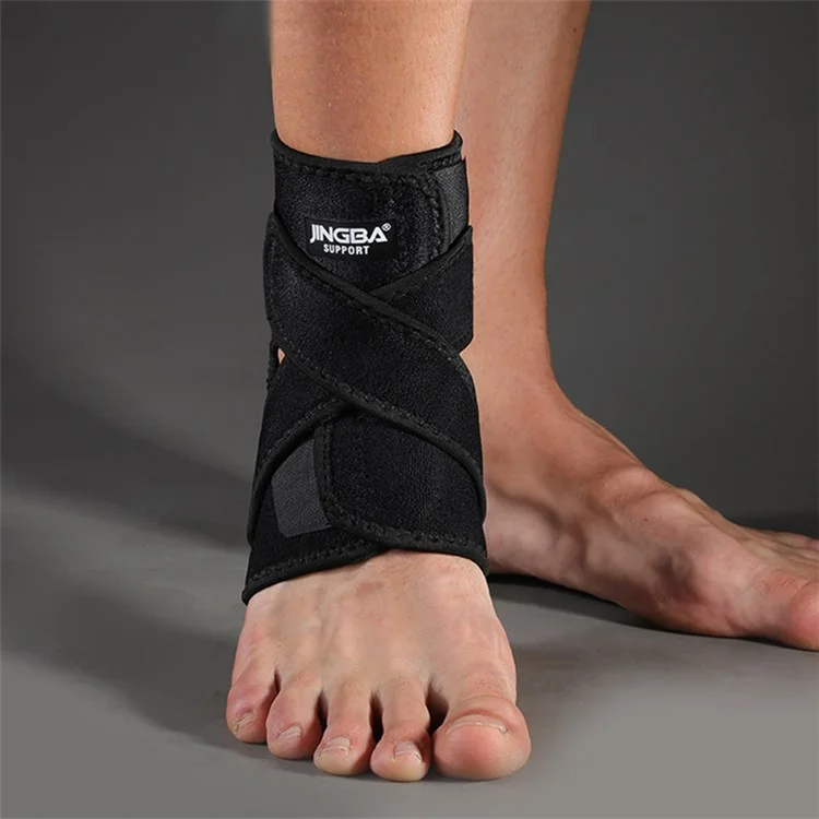 JINGBA SUPPORT 1 Stück Kompression Knöchelbandage Elastisch und Komfortabel Knöchelbandage für Verstauchungen, Stabilisierung der Bänder, Verhinderung von Verletzungen 