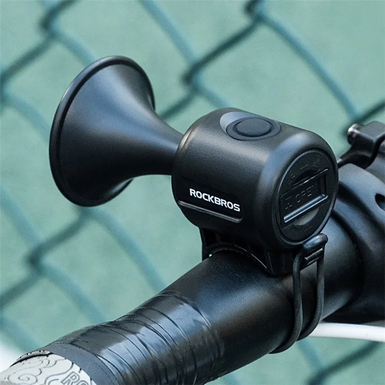 ROCKBROS EH-2 Bicycle Electronic Horn 120dB Big Power Bike Warning Safety Alarm Bell - Bleu