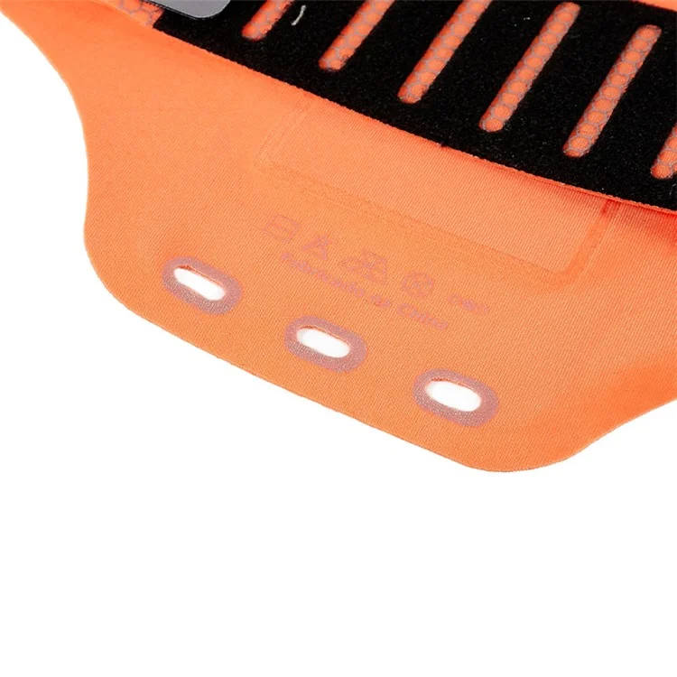 Sac de course Outdoor Honeycomb Pattern à manches ultra-fin 6 pouces écran tactile Stockage Sac - Orange