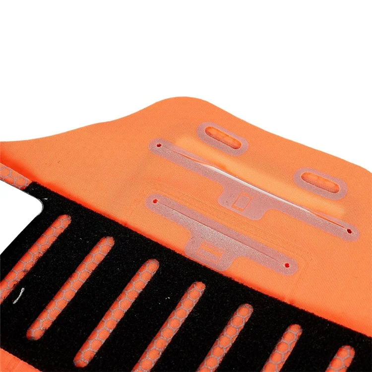 Sac de course Outdoor Honeycomb Pattern à manches ultra-fin 6 pouces écran tactile Stockage Sac - Orange