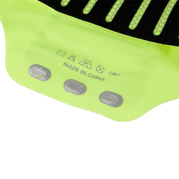Sacola Esportiva para Braço com Padrão em Favo de Mel para Corrida ao Ar Livre, Ultra-fina, com Tela Sensível ao Toque de 6 Polegadas - Verde