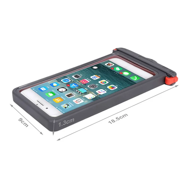 SEAFLASH ZP15 35M IPX8 Caso de Telefone à Prova d'Água Universal de 6,9 Polegadas, Bolsa Seca para Natação, Protetor de Telefone Subaquático - Preto