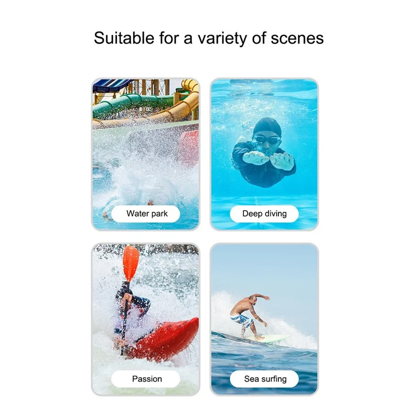 IPX8 Waterproof Phone Bag 7.2-inch PC+TPU Touch Screen Mobile Phone Underwater Pouch with Lanyard - Blue