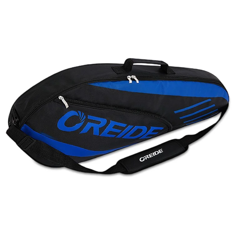 OREIDE YB1003 Tennis Racket Bag Polyester Messenger Shoulder Bag Handbag for Men, Women - Blue+Black